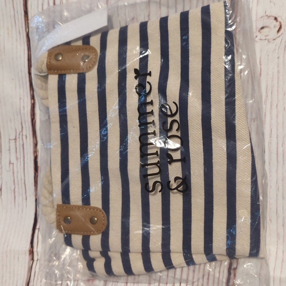 Summer & Rose Canvas Tote NWT
